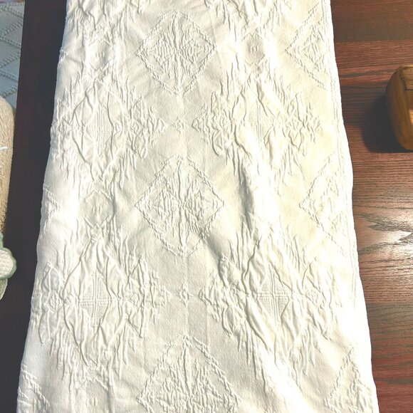 Ralph Lauren Other - Ralph Lauren Blue Label Twin Bedspread White 100% Cotton Perfect Condition!